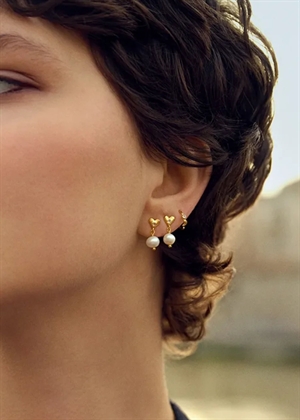 Alia earrings Forgyldt Maanesten